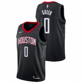 Men Houston Rockets #0 Black Jalen Green Statement Edition 2021 NBA Draft Jersey