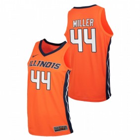 Adam Miller Illinois Fighting Illini 2020-21 Orange Replica College Basketball Jersey