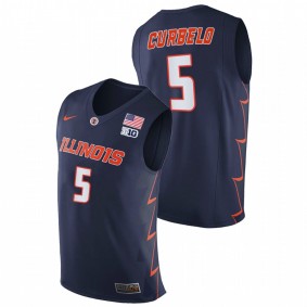 Men Illinois Fighting Illini Andre Curbelo Navy Replica 2021 Big Ten Tournament Champions Jersey