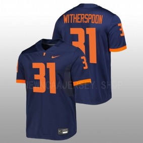 Devon Witherspoon Illinois Fighting Illini Untouchable Football Navy Men Jersey