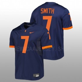 Kendall Smith Illinois Fighting Illini Untouchable Football Navy Men Jersey