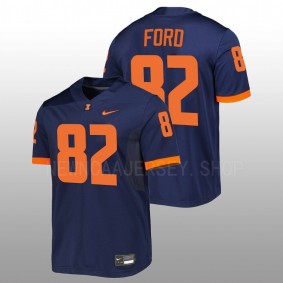 Luke Ford Illinois Fighting Illini Untouchable Football Navy Men Jersey