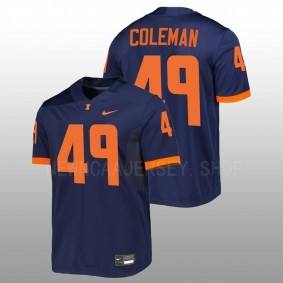 Seth Coleman Illinois Fighting Illini Untouchable Football Navy Men Jersey