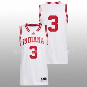 Indiana Hoosiers Anthony Leal 2022-23 White Swingman Basketball Men Jersey