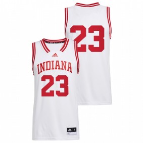 Trayce Jackson-Davis #23 White Indiana Hoosiers 2022 College Basketball Reverse Retro Jersey