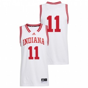 Yogi Ferrell #11 White Indiana Hoosiers Alumni Basketball Reverse Retro Jersey