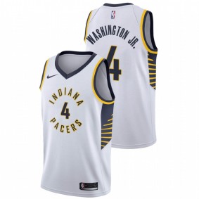 Duane Washington Jr. Indiana Pacers White Classic Edition 2021 NBA Draft Jersey