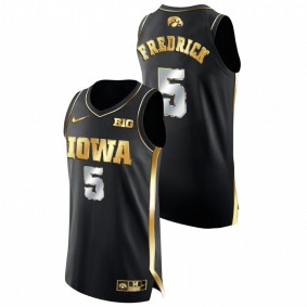 C.J. Fredrick Iowa Hawkeyes 2020-21 Black Golden Edition Authentic Limited Jersey