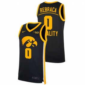 Iowa Hawkeyes Filip Rebraca 2022 Black Equality NCAA Big Ten Men Jersey