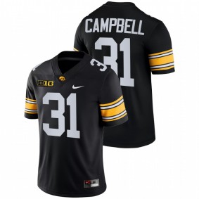 Jack Campbell Iowa Hawkeyes 2021-22 Black College Football Game Jersey