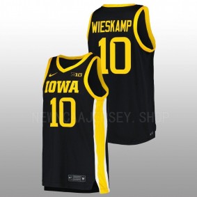 Joe Wieskamp #10 Black Iowa Hawkeyes Replica College Basketball Jersey