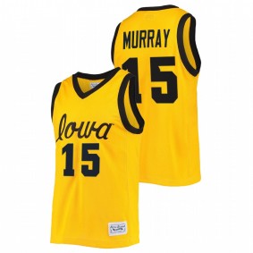 Iowa Hawkeyes Keegan Murray 2022 Gold Commemorative Classic College Basketball Men Jersey