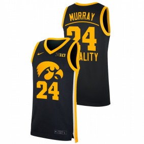 Iowa Hawkeyes Kris Murray 2022 Black Equality NCAA Big Ten Men Jersey