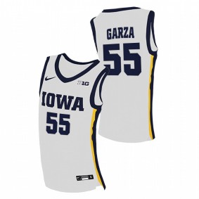 Luka Garza Iowa Hawkeyes 2020-21 White Home College Basketball Jersey