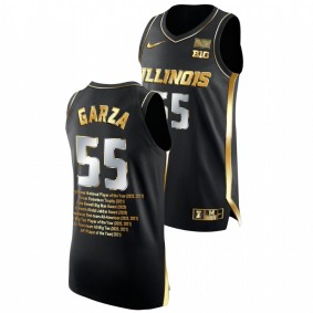 Iowa Hawkeyes Luka Garza Black 2021 AP Player of the Year Career Awards Jersey