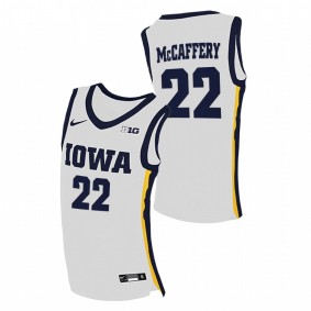 Patrick McCaffery Iowa Hawkeyes 2020-21 White Home College Basketball Jersey