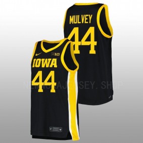 Riley Mulvey #44 Black Iowa Hawkeyes 2022-23 Replica College Basketball Jersey