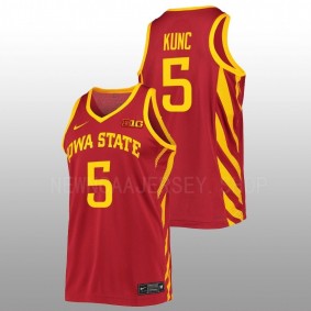 Iowa State Cyclones Aljaz Kunc 2022-23 Cardinal College Basketball Replica Men Jersey