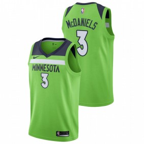 Jaden McDaniels 2020-21 Green Statement 2020 NBA Draft Jersey