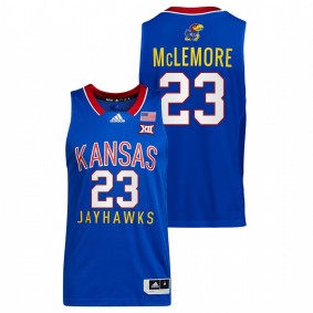 Ben McLemore #23 Royal Kansas Jayhawks Throwback College Basketball Jersey