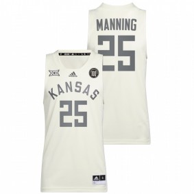 Danny Manning #25 White Kansas Jayhawks Alumni Basketball Reverse Retro Jersey