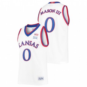 Frank Mason III Kansas Jayhawks White Commemorative Classic Jersey