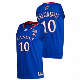 Kansas Jayhawks Ioanna Chatzileonti 2022 Blue Women's Basketball NCAA Men Jersey