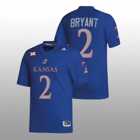 Jacobee Bryant Kansas Jayhawks College Football 2022 Royal NIL Replica #2 Jersey