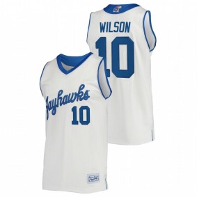 Kansas Jayhawks Jalen Wilson Cream Commemorative Classic College Jersey