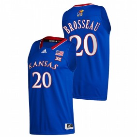 Kansas Jayhawks Julie Brosseau 2022 Blue Women's Basketball NCAA Men Jersey