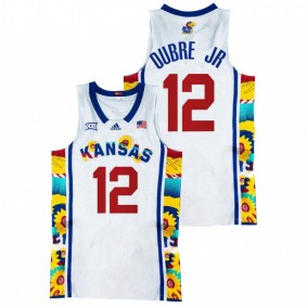 Kansas Jayhawks Kelly Oubre Jr. White Sunflower Showdown Basketball Men Jersey