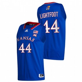 Mitch Lightfoot Kansas Jayhawks 2020-21 Royal College Basketball New Season League patch Jersey