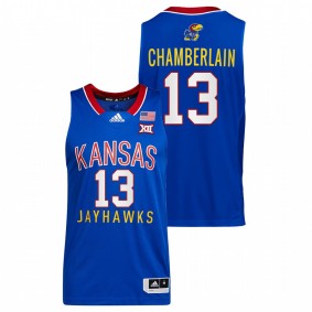 Wilt Chamberlain #13 Royal Kansas Jayhawks Throwback College Basketball Jersey