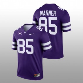 Kade Warner Kansas State Wildcats College Football 2022-23 Purple #85 Jersey