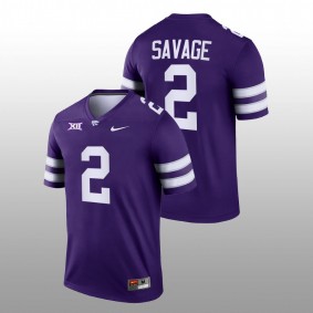 Kobe Savage Kansas State Wildcats College Football 2022-23 Purple #2 Jersey