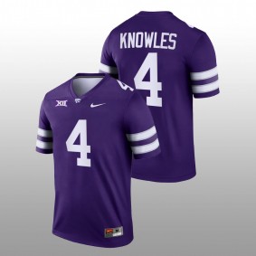 Malik Knowles Kansas State Wildcats College Football 2022-23 Purple #4 Jersey