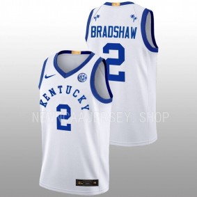 Aaron Bradshaw #2 White Kentucky Wildcats Limited Basketball Big Blue Bahamas Jersey