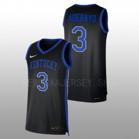 Bam Adebayo #3 Black Kentucky Wildcats Replica College Basketball Jersey