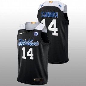 Kentucky Wildcats Brennan Canada 2022-23 Black College Basketball Elite Men Jersey