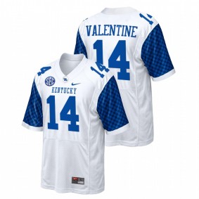 Carrington Valentine Kentucky Wildcats 2021-22 White College Football Replica Jersey