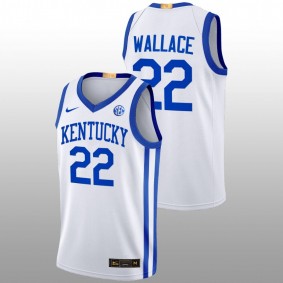 Cason Wallace #22 White Kentucky Wildcats 2022-23 Elite Basketball Home Jersey