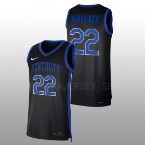 Cason Wallace #22 Black Kentucky Wildcats 2022-23 Replica College Basketball Jersey