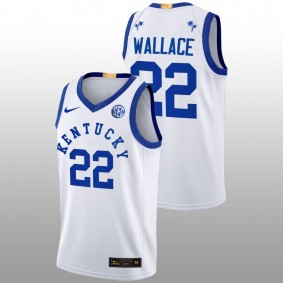 Cason Wallace #22 White Kentucky Wildcats Basketball 2022 Big Blue Bahamas Jersey