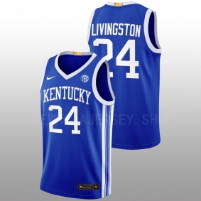 Kentucky Wildcats Chris Livingston 2022-23 Blue Away Elite Basketball Men Jersey