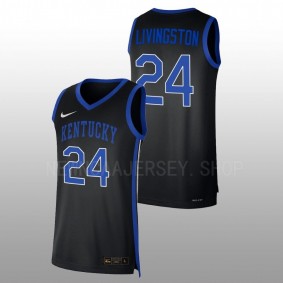 Chris Livingston #24 Black Kentucky Wildcats 2022-23 Replica College Basketball Jersey