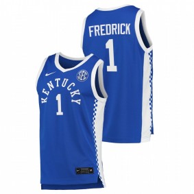 Kentucky Wildcats CJ Fredrick 2021-22 Royal College Basketball Replica Men Jersey