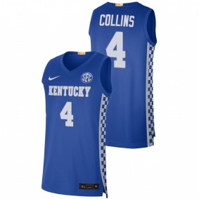 Daimion Collins #4 Royal Kentucky Wildcats 2021-22 Authentic College Basketball Jersey