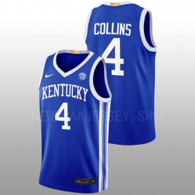 Kentucky Wildcats Daimion Collins 2022-23 Blue Away Elite Basketball Men Jersey