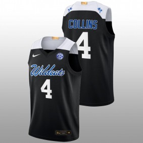 Kentucky Wildcats Daimion Collins 2022-23 Black College Basketball Elite Men Jersey