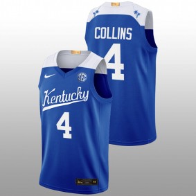 Daimion Collins #4 Blue Kentucky Wildcats 2022-23 Elite College Basketball Jersey